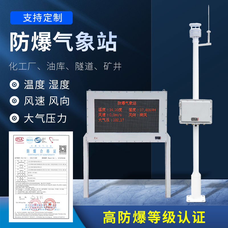 鋼鐵廠防爆氣象站